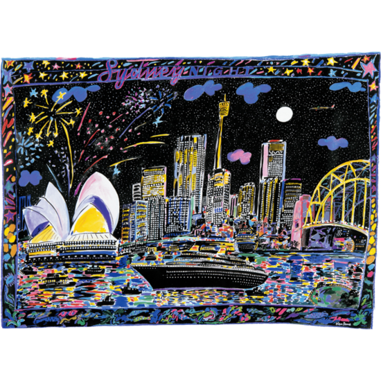 ケン・ドーンの絵画作品　タイトルは、Sydney night, 1984